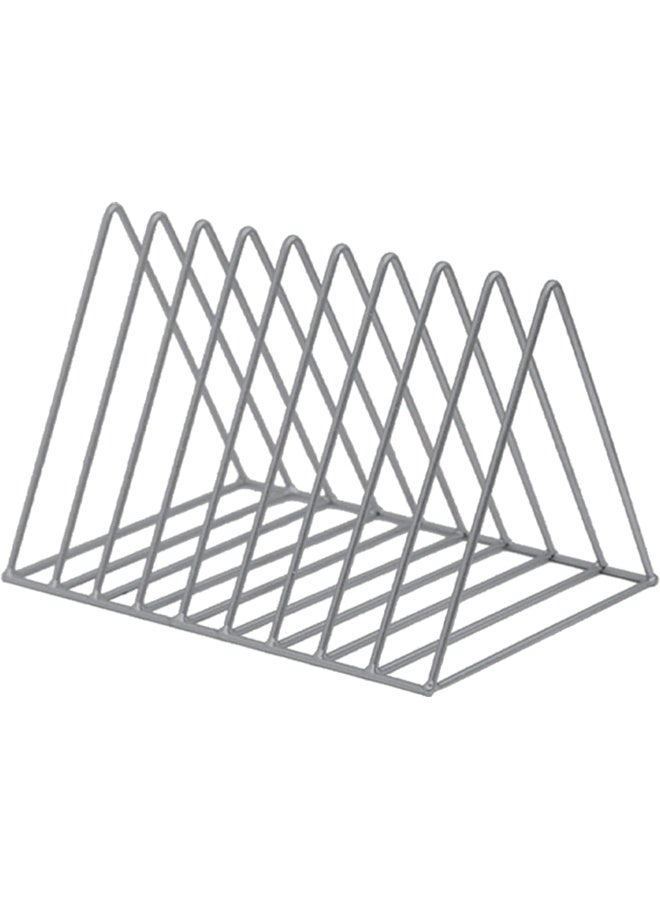 Skywin Skywin Record Vinyl Storage Rack Triangle - 2 Pack Vinyl Record Holder Stand Holds Up to 60 Albums - Space Saving Vinyl Rack Lets You Easily Get Albums (Grey) 