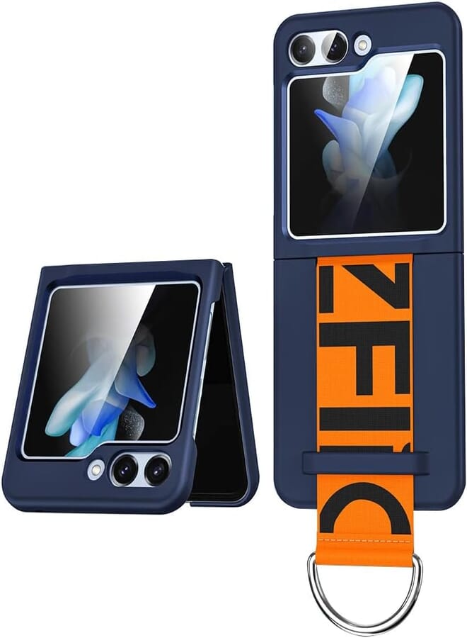Next Next Store Soft Silicone Case Compatible with Samsung Galaxy Z Flip 6 - Shockproof and Scratch Protection, Flexible and Fashionable Design, Wear Resistant and Everyday Friendly. (Navy)
