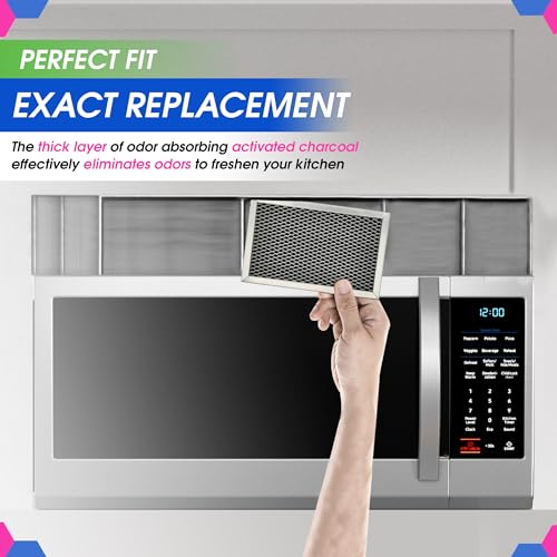 Bagean Microwave Filter Replacement 7.68" x 4.85" JX81C WB02X10776 GE Microwave Charcoal Filter - Also Fits LG Kenmore Carbon Filters - Freshens the Kitchen Air in Over the Range Oven Vent Fan - Image 5