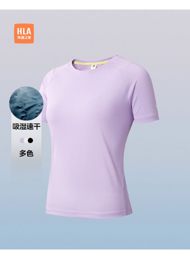 HLA 25 Summer Sports Sss Print Stretch Running Women'S Short-Sleeve T-Shirt - Image 1