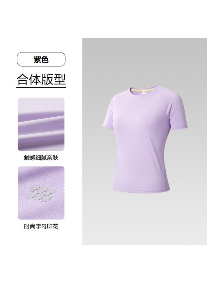 HLA 25 Summer Sports Sss Print Stretch Running Women'S Short-Sleeve T-Shirt - Image 3