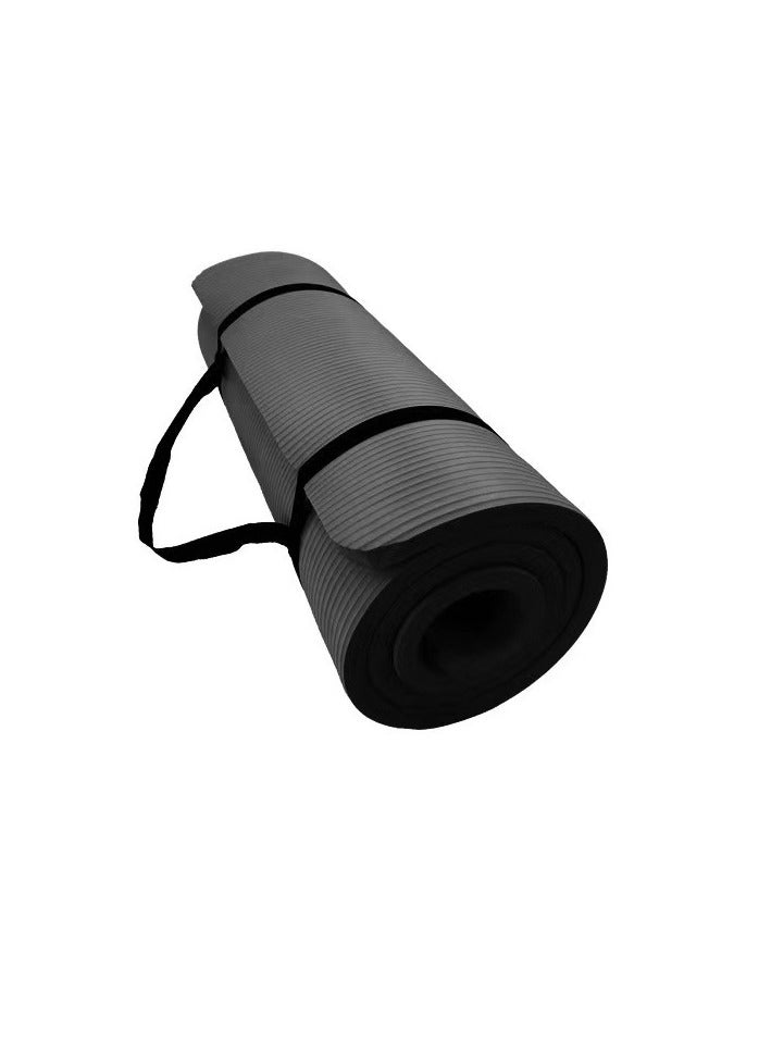 10MM black yoga mat - Image 2