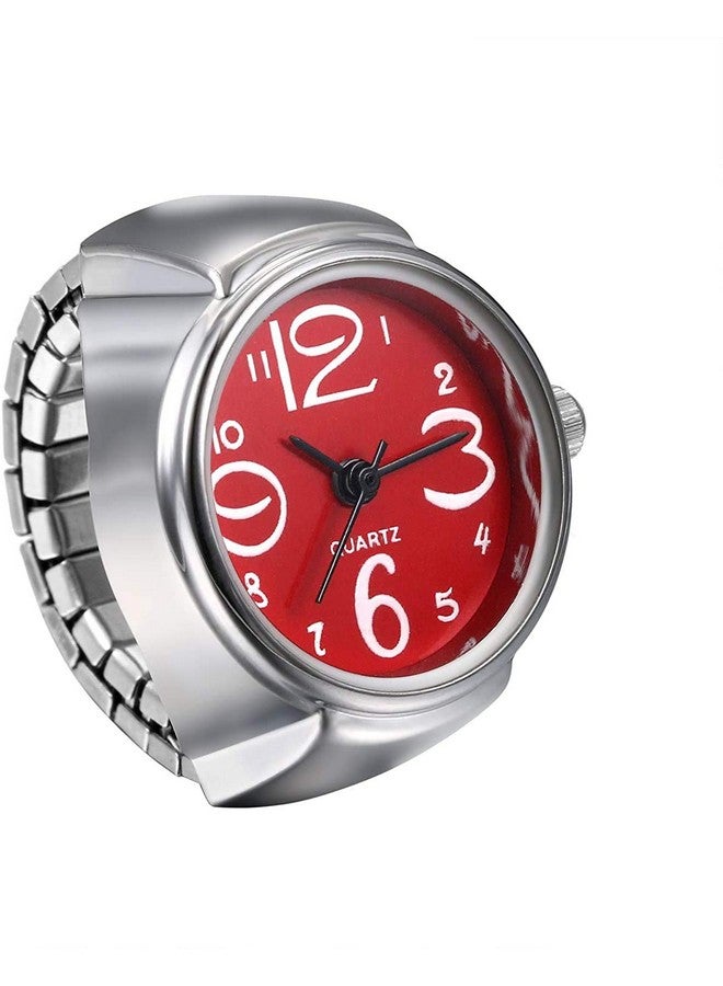 YouBella Jewellery Stylish Unisex Finger Ring Watch for Girls/Women/Men/Boys (Red) - Image 1