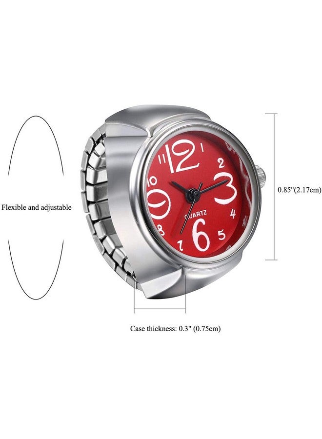 YouBella Jewellery Stylish Unisex Finger Ring Watch for Girls/Women/Men/Boys (Red) - Image 4