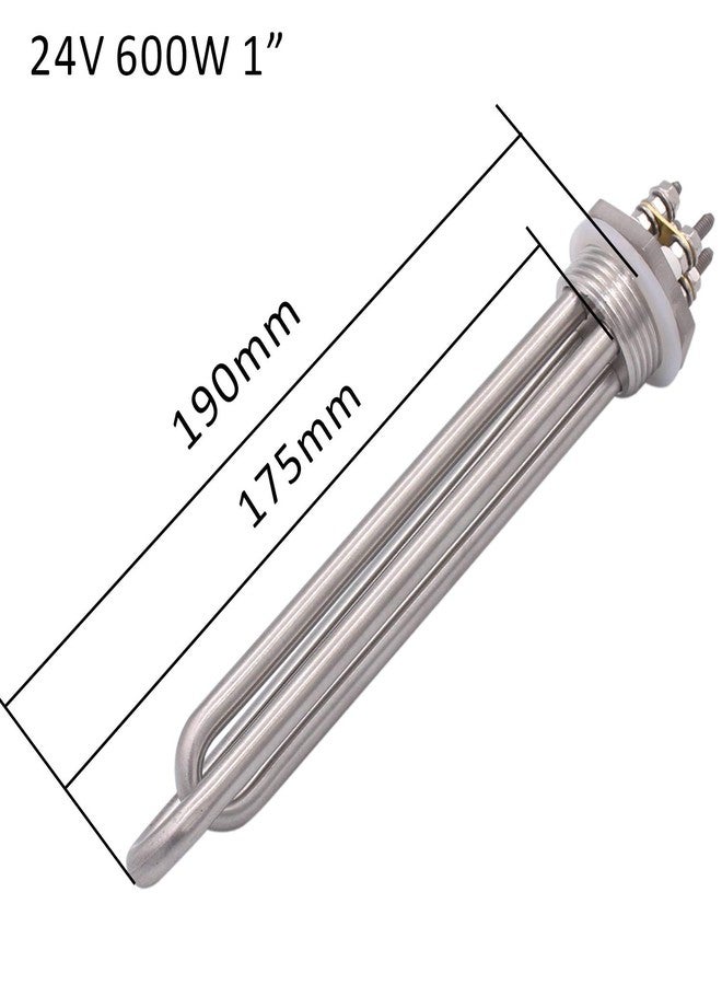 DERNORD 24V 600W Submersible Water Heater Element with Double U Type Immersion Heater - Image 2