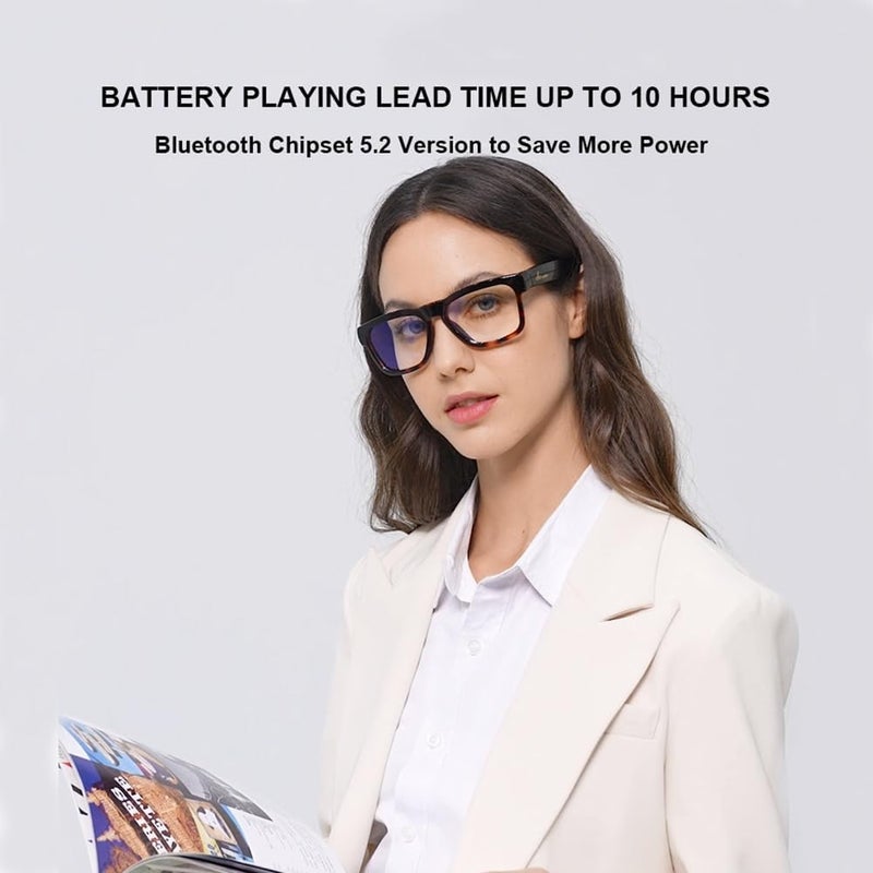 OhO sunshine Smart Glasses Unisex,Polarized Glasses with Bluetooth Speaker,Athletic/Outdoor UV Protection and Voice Control - Image 4