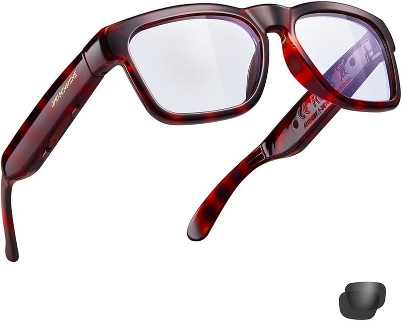 OhO sunshine Smart Glasses Unisex,Polarized Glasses with Bluetooth Speaker,Athletic/Outdoor UV Protection and Voice Control - Image 1