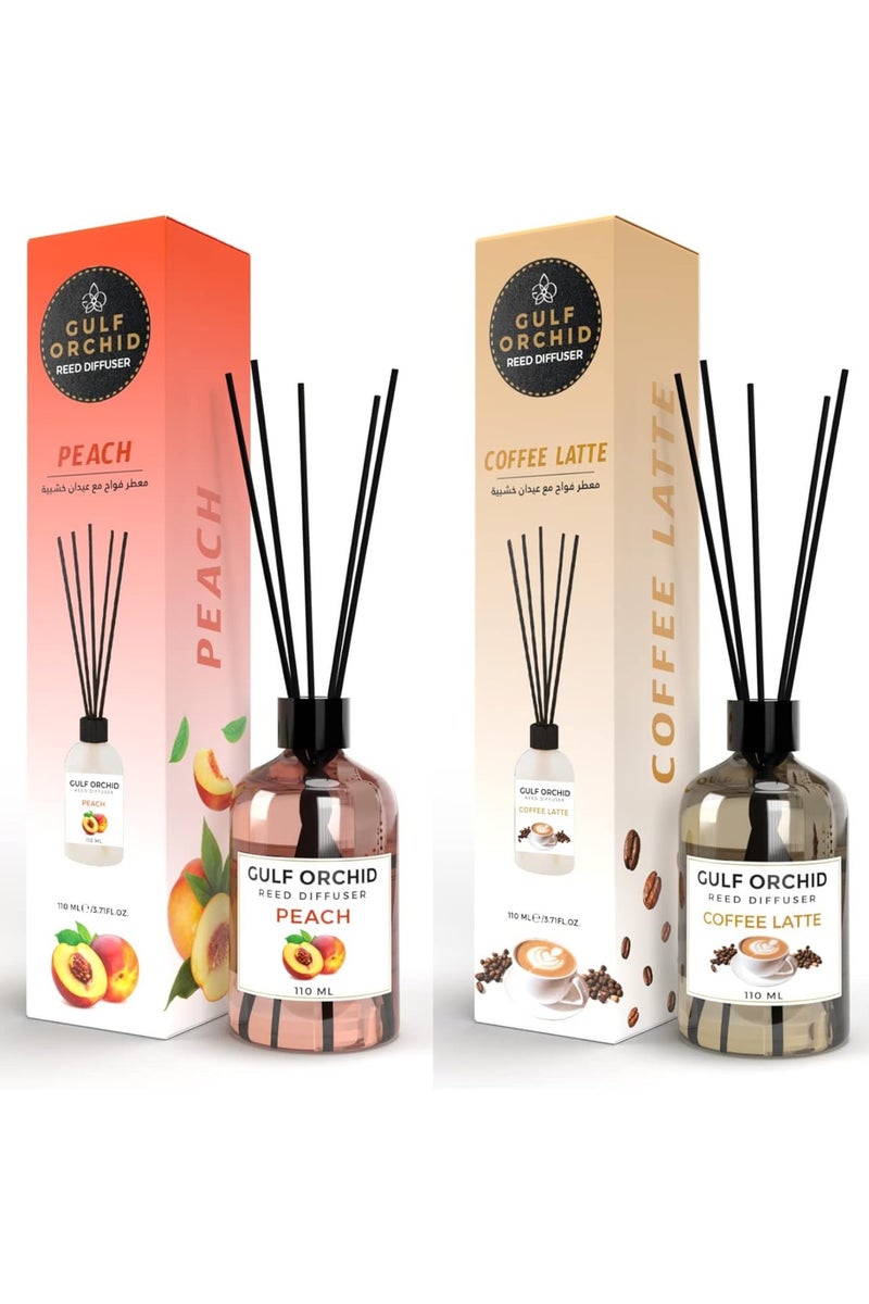 Gulf Orchid Reed Diffuser  Peach / Coffee Latte  110 ml