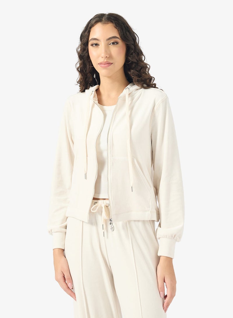 ONLY Essential Zip Through Hoodie - Image 1