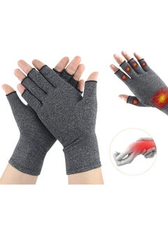 Depend Arthritis Compression Gloves, Women Men For Carpal Tunnel, Rheumatoid, Tendonitis, Fingerless For Computer Typing And Daily Work For Pain Relief - (1 Pair M)  - Image 1