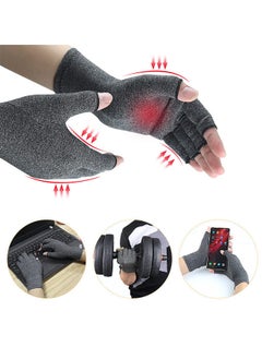 Depend Arthritis Compression Gloves, Women Men For Carpal Tunnel, Rheumatoid, Tendonitis, Fingerless For Computer Typing And Daily Work For Pain Relief - (1 Pair M)  - Image 2