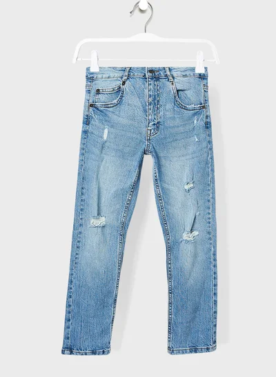 Mango Man Youth Distressed Jeans