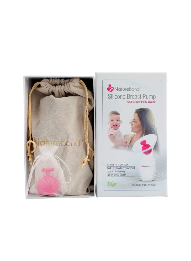 Naturebond Silicone Breast Pump Premium Pack with Stopper - Image 5