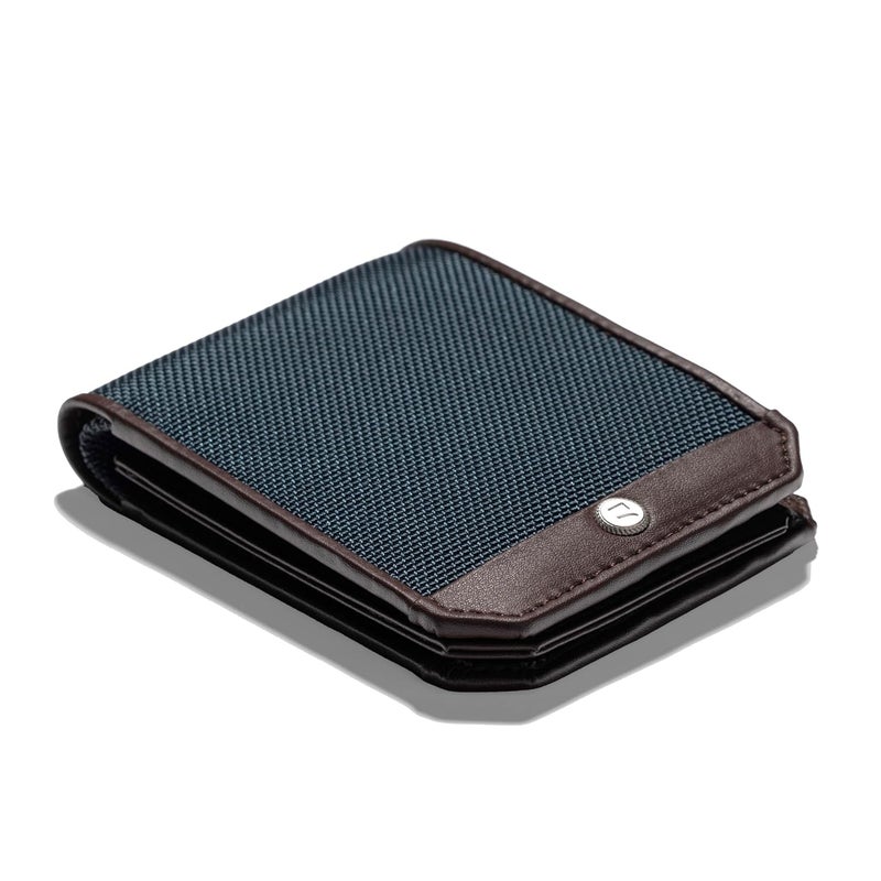scarters Nylon Abundance Infinite Wallet For Men | Rfid Protected | Mindful Microfibre | 6 Card Slots & 2 Hidden Pockets | Deep Blue - Image 1