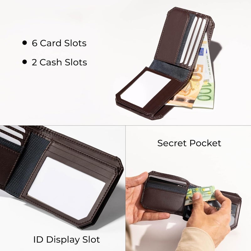 scarters Nylon Abundance Infinite Wallet For Men | Rfid Protected | Mindful Microfibre | 6 Card Slots & 2 Hidden Pockets | Deep Blue - Image 4