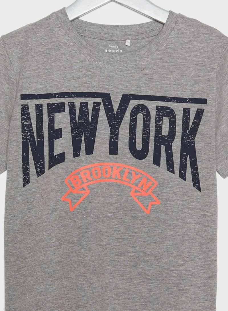 NAME IT Kids Slogan T-Shirt