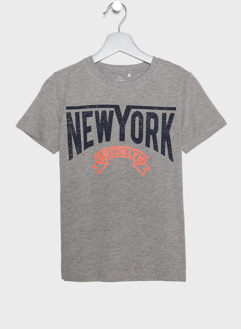 NAME IT Kids Slogan T-Shirt