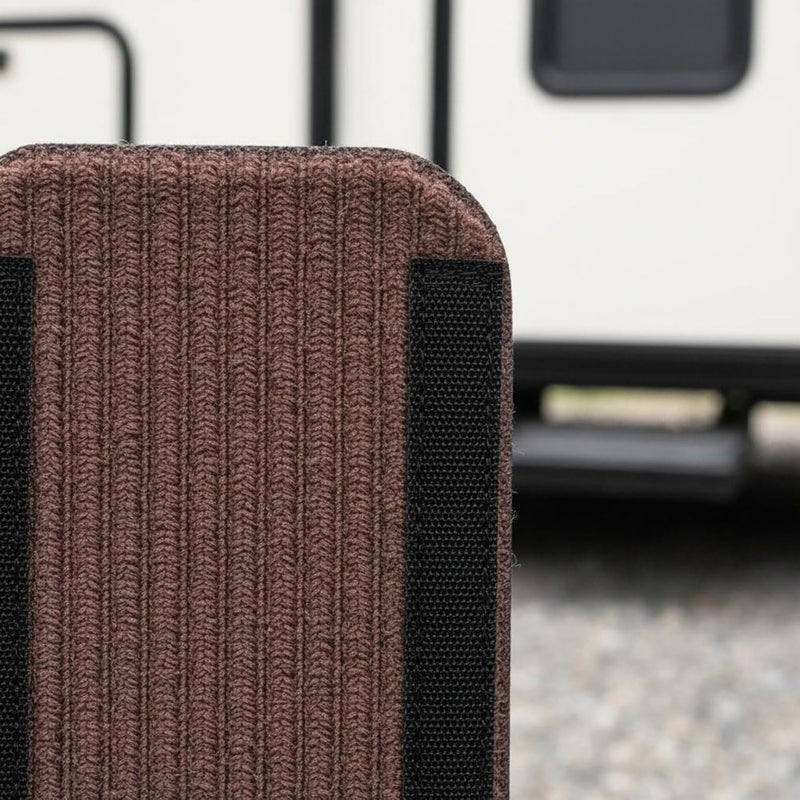 4 Pieces RV Hook and Loop Fastening Motorhome Step Stair Mat Anti-Slip Travel Trailer Stair Rug for Pet Owners, 24inch, B-4pcs - Image 5