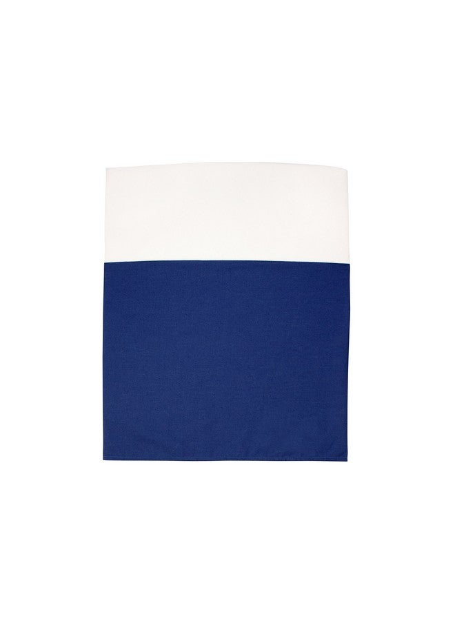 NoJo Little Love Separates Collection Solid Crib Skirt, Navy - Image 1