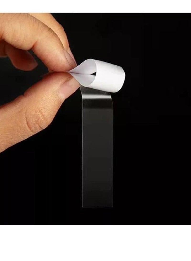 2 packs of double-sided hijab fixing tape, double-sided adhesive tape for securely and invisibly fixing clothes and hijabs, non-slip fixing strips for women for everyday use without the need for pins. - Image 2