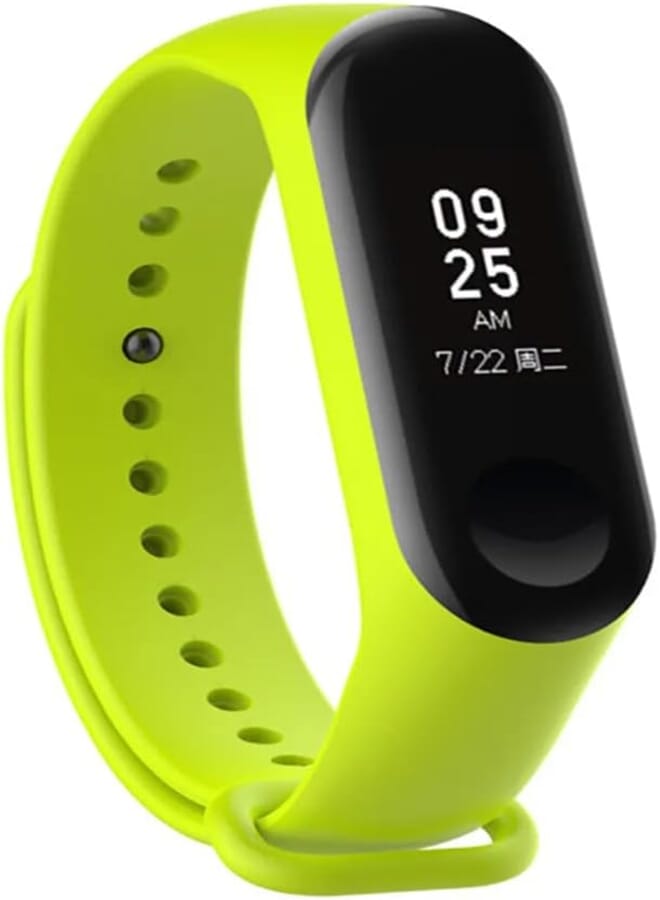 Next Next store Silicone Replacement Wristband Compatible with Xiaomi Mi Band 6 / Mi Band 5 Smartwatch (Lemon)