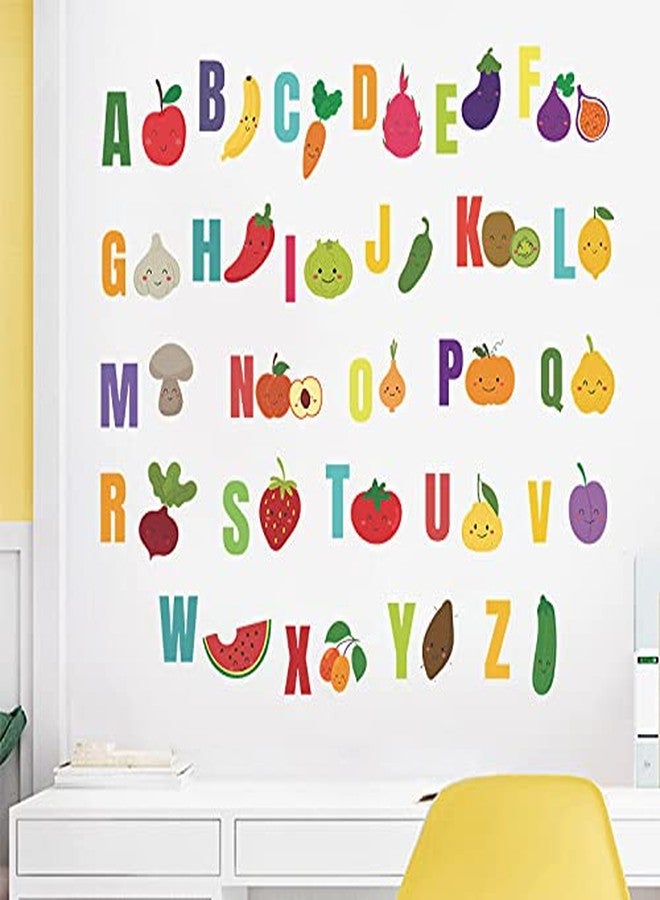 Maaghi Cartoon Animals - Dinosaur - Fruit with ABCD English Alphabets Kids Education Nursery Pre School Wall Sticker (Multicolor,Size - 90 Cm X 29 Cm) (ABC-Fruit) - Image 4