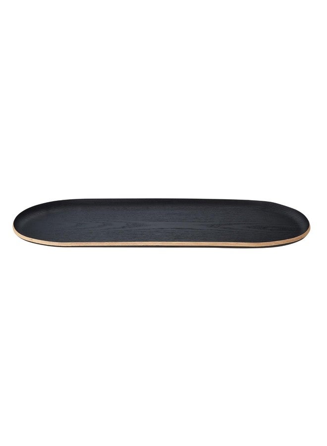 blomus BAKI Wood Tray - Black - Large - Serving or Decorative - Image 1