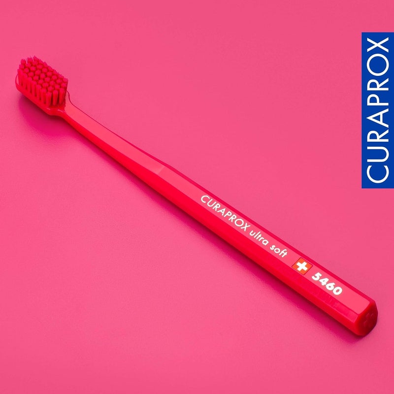 CURAPROX CS 5460 Ultra Soft Toothbrush - Adult Teeth & Gum Care/Curen Super Soft Bristles for Gentle Cleaning/Magenta, Single Packaging/Swiss Made - Image 4