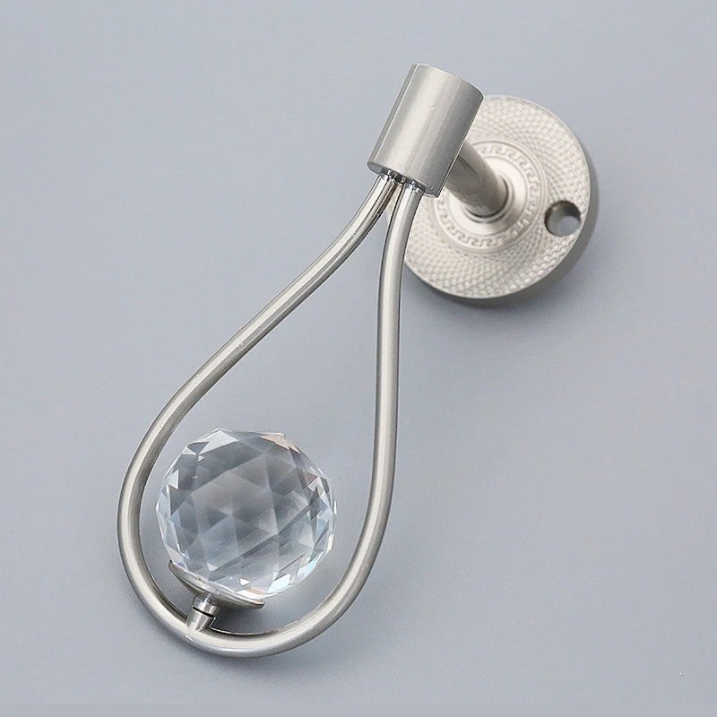 Y&D Modern Simple Metal Shower Curtain Rings Decorative Wall Drapery Holdback Hooks - Hanging Curtain Accessories Set - Image 1