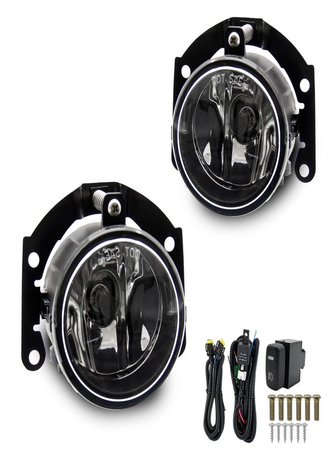 WEZEMLIGHT Fog Light Assembly Replacement For 2010-2015 Mitsubishi Outlander With H11 12V 55W Halogen Bulbs(Clear Lens) - Image 2