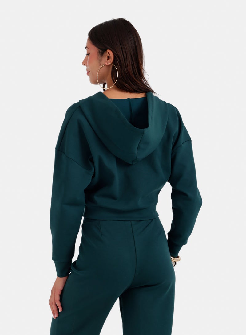 Carina Cropped Lounge Sweatshirt - Image 5