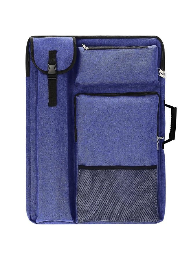 TreochtFUN Art Portfolio Case 18 X 24,art Portfolio With Backpack & Tote Bag For Artwork,medium Art Case Size, Blue, Artist Portfolio Case - Image 1