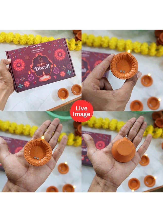 Indian Karigar 6pcs Water Sensor Diyas for Diwali Decoration Items for Home Decor Water Diyas for Diwali Festival Water Sensor Diya for Diwali Diyas for Decoration Diwali Gifts Diwali Diya (6) - Image 2