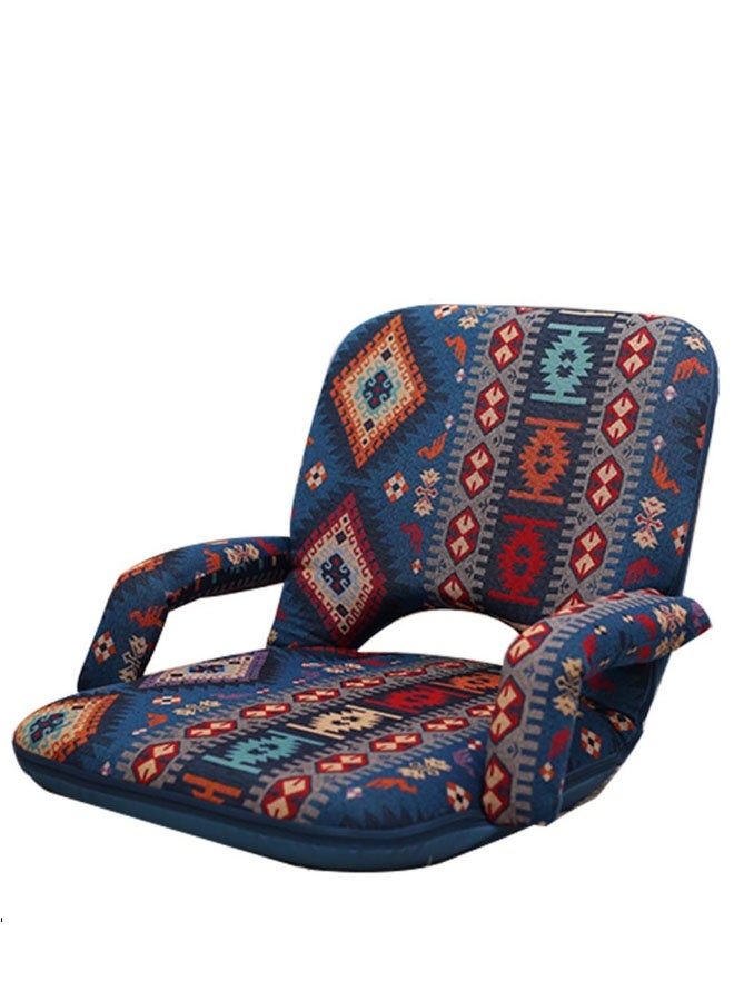 كادي ون كرسي أرضي بذراعين للتخييم والرحلات اسفنج مبطن  مع ظهر قابل للتعديل - Image 1