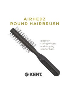 KENT Ah17G Small Round Brush For Blow Drying Blow Dryer Brush Hair Brush For Styling Fringes And Shaping Short Or Medium Hair Ball Tipped Nylon Bristle Hair Styling Brush For Sensitive Scalps  - Image 3
