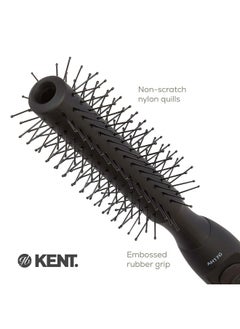 KENT Ah17G Small Round Brush For Blow Drying Blow Dryer Brush Hair Brush For Styling Fringes And Shaping Short Or Medium Hair Ball Tipped Nylon Bristle Hair Styling Brush For Sensitive Scalps  - Image 5