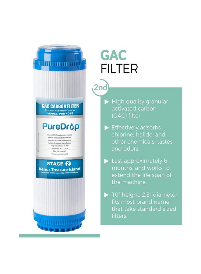 Pure Drop PDR-F15-50 Replacement Water Filter Pack, White - Image 4