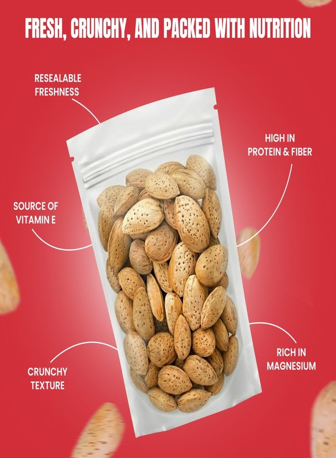We Got Nuts Jumbo California Almonds In Shell – 5 lbs (80oz) Premium Quality Kosher Raw Almonds By We Got Nuts - Natural & Healthy Rich Flavor Snack - Whole,& Unsalted – - Image 2