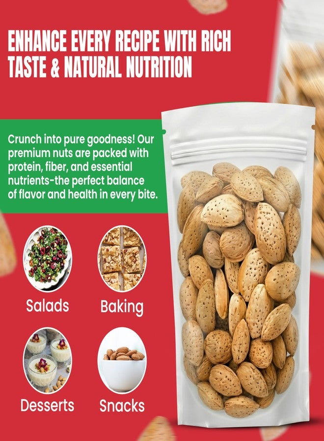 We Got Nuts Jumbo California Almonds In Shell – 5 lbs (80oz) Premium Quality Kosher Raw Almonds By We Got Nuts - Natural & Healthy Rich Flavor Snack - Whole,& Unsalted – - Image 4