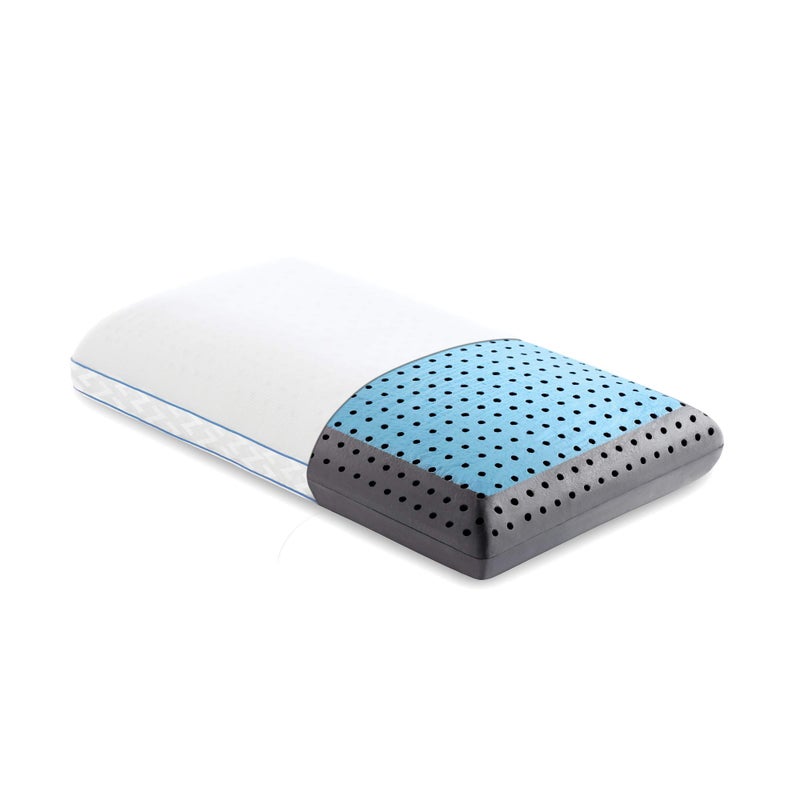 MALOUF Z CARBONCOOL LT Plus OMNIPHASE Phase Change Material Memory Foam Pillow King Pack of 1 Carbon - Image 1