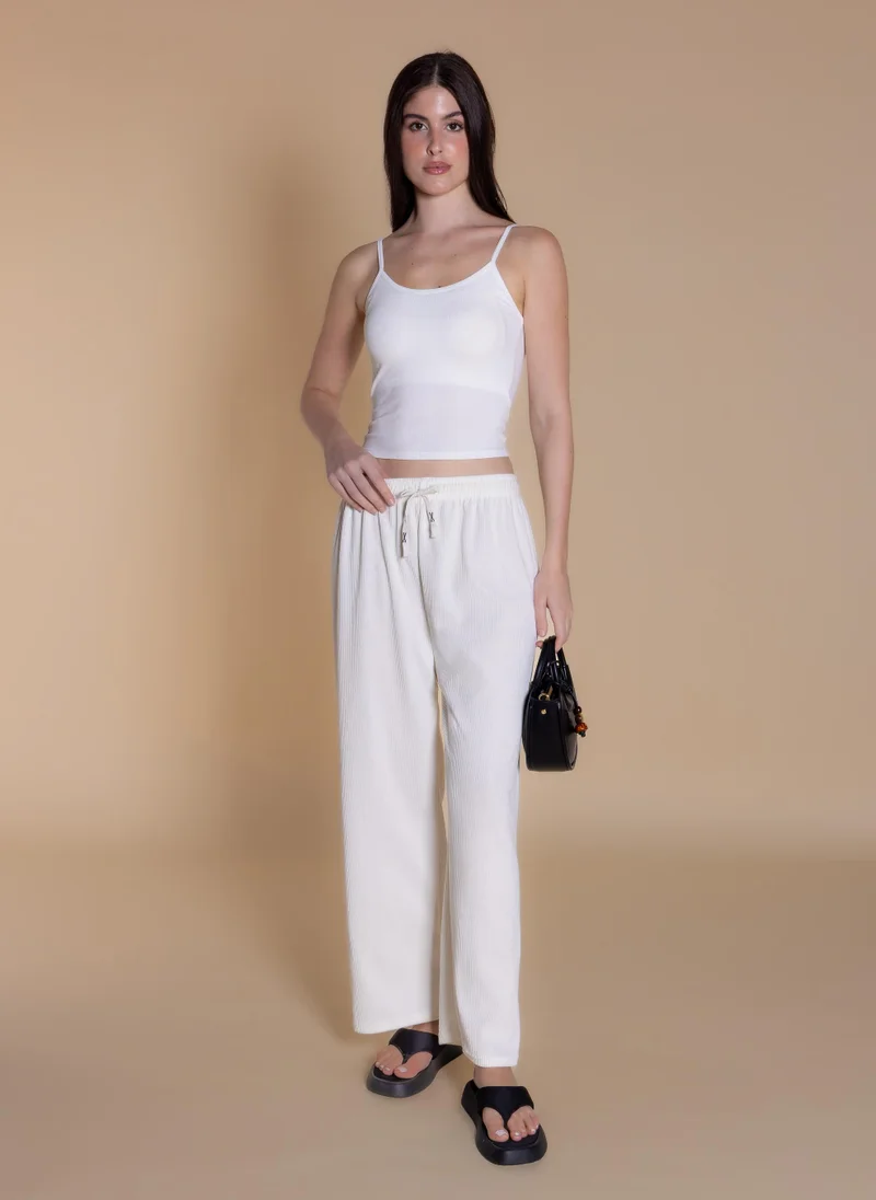 شايبس CORDUROY STRAIGHT-LEG TROUSERS