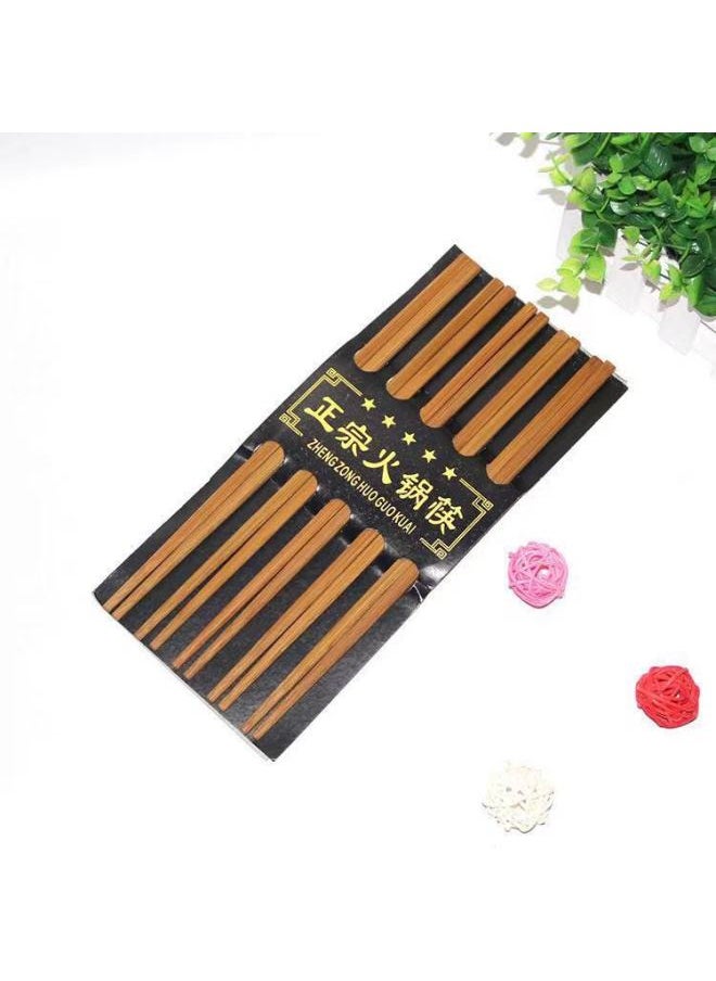 Authentic Five Pairs Of Chopsticks Hot Pot Chopsticks Running Rivers And Lakes Stall Plug-in Chopsticks Live Group Buying Chopsticks Wholesale-Color:6 * 24cm Five Pairs Of Hot Pot Chopsticks (class B)
