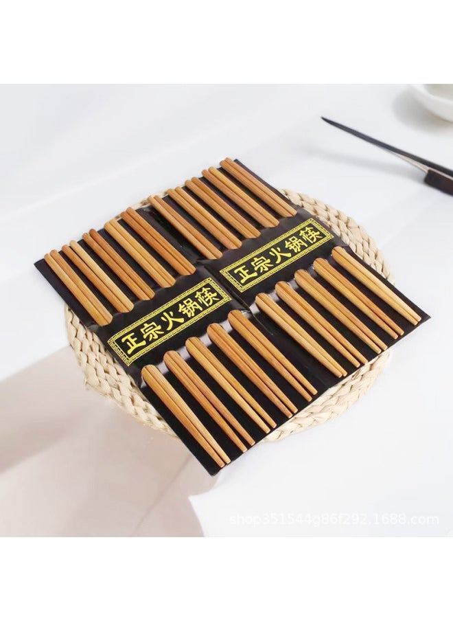Authentic Five Pairs Of Chopsticks Hot Pot Chopsticks Running Rivers And Lakes Stall Plug-in Chopsticks Live Group Buying Chopsticks Wholesale-Color:6 * 24cm Five Pairs Of Hot Pot Chopsticks (class B)