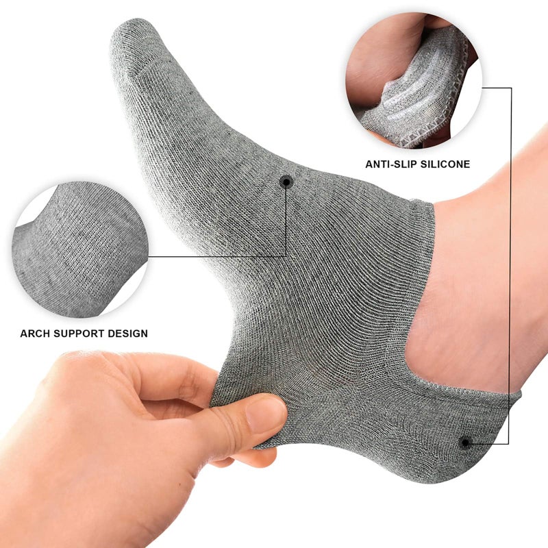 wernies Low/No Show/Short Socks Women Thin Non Slip Invisible Loafer Ankle Low Cut Socks 8 pairs mix of color,size 11-14 - Image 3