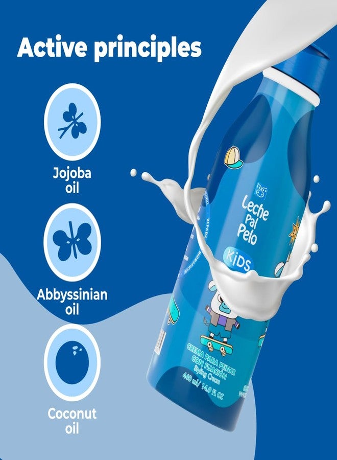 Leche Pal Pelo Kids Styling Cream 14.9oz - Nourishing Fixation with Jojoba, Abyssinia Oil, Coconut Milk & Provitamin B5 - Image 5
