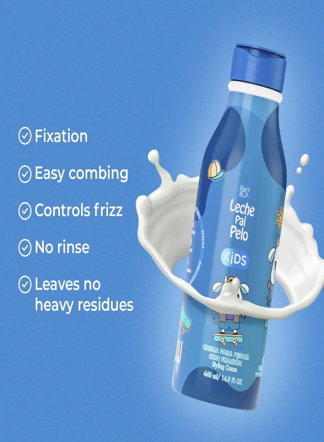 Leche Pal Pelo Kids Styling Cream 14.9oz - Nourishing Fixation with Jojoba, Abyssinia Oil, Coconut Milk & Provitamin B5 - Image 3
