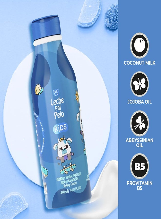 Leche Pal Pelo Kids Styling Cream 14.9oz - Nourishing Fixation with Jojoba, Abyssinia Oil, Coconut Milk & Provitamin B5 - Image 2