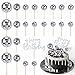 JOERSH 23pcs Disco Ball Cupcake Toppers Happy Birthday Cake Topper 1970s Disco Ball Cake Picks Disco Theme Cake Decorations for Disco Theme Party 70s Disco Party Favor - Image 3