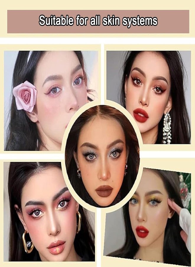 SHOPVILLA مجموعة ظلال العيون اللامعة من شوبفيلا، 6 قطع، قلم ظلال عيون ثنائي اللون، ظلال عيون متدرجة لامعة بلونين، قلم ظلال عيون مقاوم للماء، قلم ظلال عيون لامع للنساء، طقم مكياج العيون - Image 4