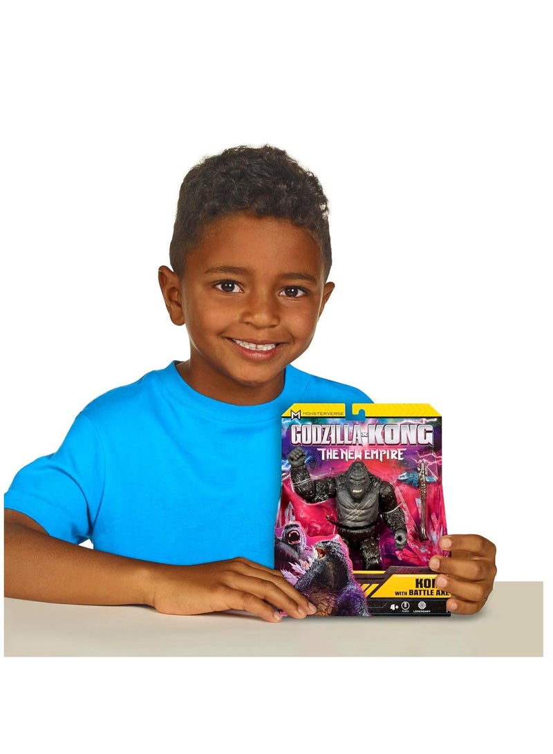 Godzilla X Kong The New Empire: Kong With Battle Axe Figure - 6 Inches - Image 2